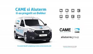 Came, Aluterm Group, castiga o Dacia Dokker, automatizari porti, porti automate,
