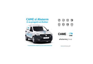 Came, Aluterm Group, castiga o Dacia Dokker, automatizari porti, porti automate,